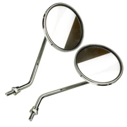 1 Pair Chrome Vintage Style Rear View Mirror Set 88110-028-000 Fit For Honda Z50 ST50 ST70 CH50 CH70 CL70 CT90 CL90 CB100 CB125