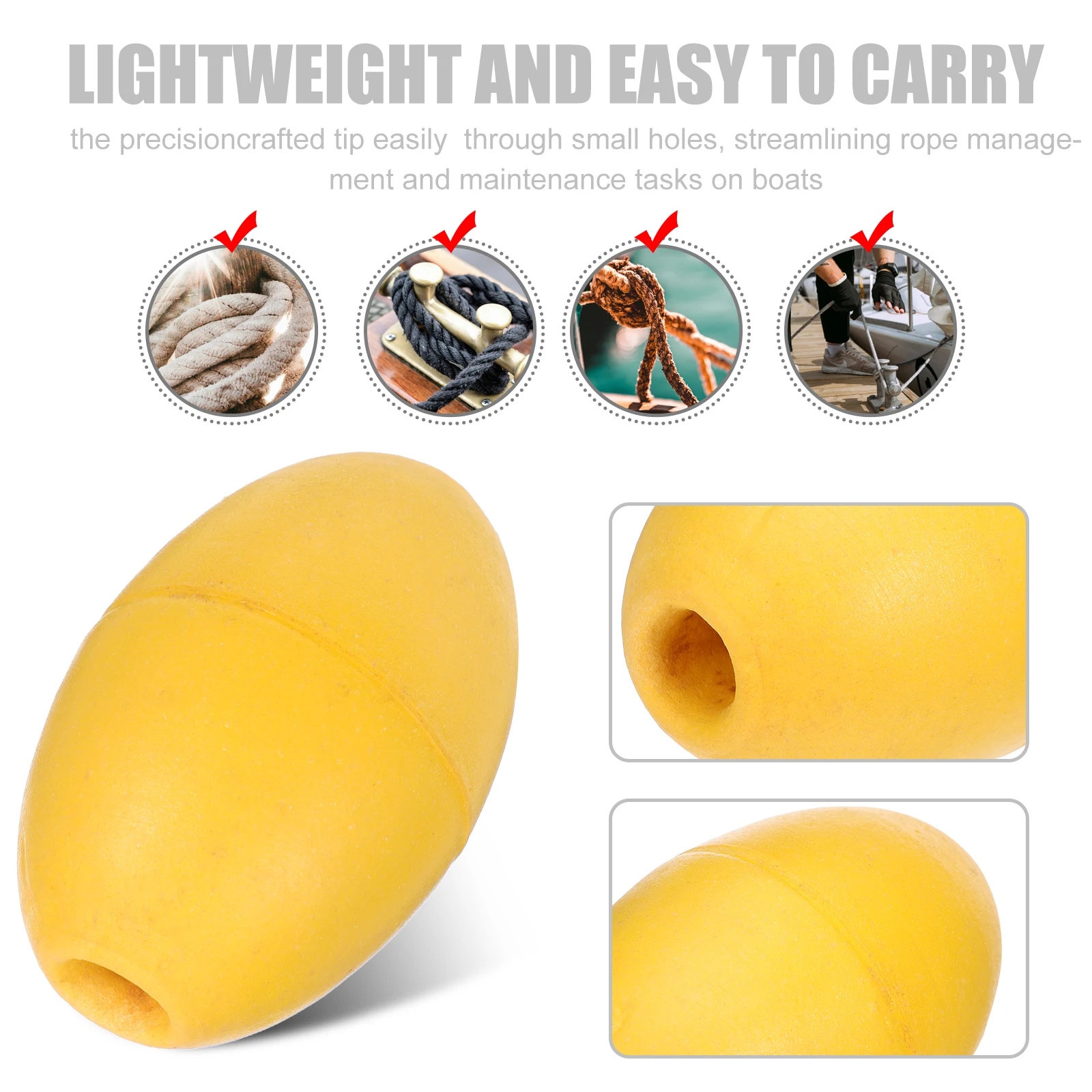 البحرية حبل يطفو لقوارب الكاياك يخت مرساة العائمة العوامة خط الصيد علامة الرياضات المائية البيضاوي تعويم حبل مجموعة عالية #6