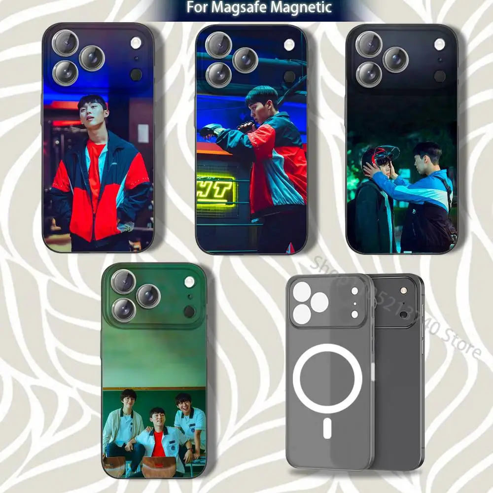 

W-Weak Hero K-Korea Series Phone Case For iPhone 15,12,11,14,13,17,16,Plus,Air,Pro,Max,E,Mini for Magsafe Magnetic Frosted Grey