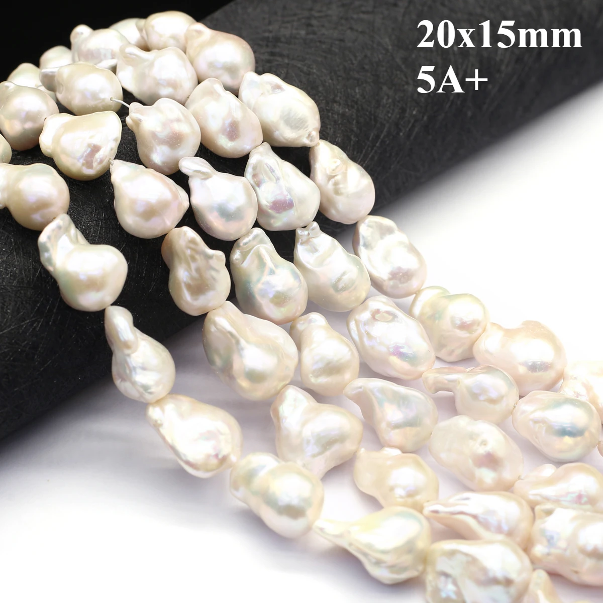 

20x15mm 5A+ Natural Freshwater White Pearl Baroque Fishtail Beads High Quality Jewelry Making DIY Necklace Bracelet Accessories