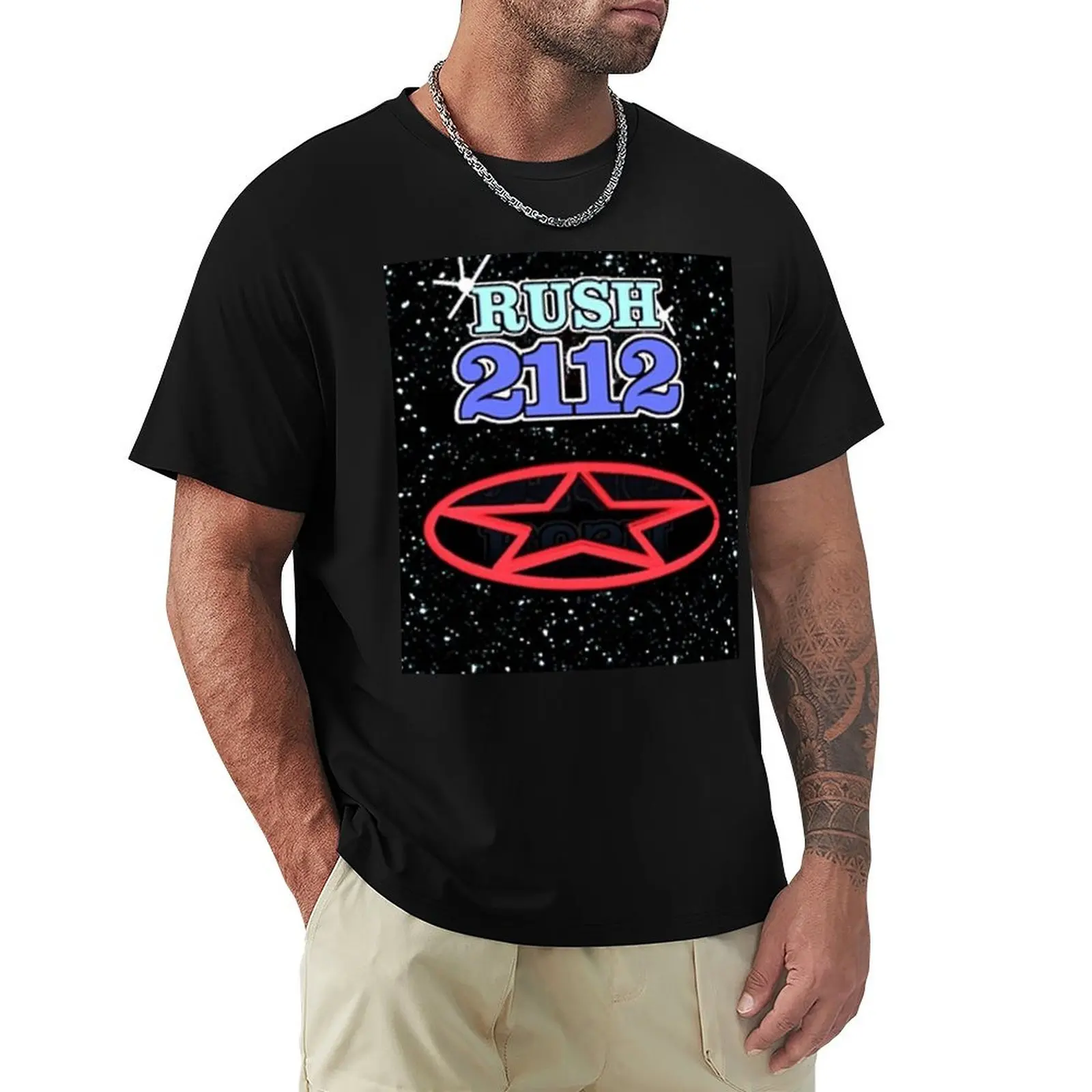 

2112 RushBand Album Cover || 008 T-Shirt anime stuff plus size clothes shirts graphic tees designer t shirt men