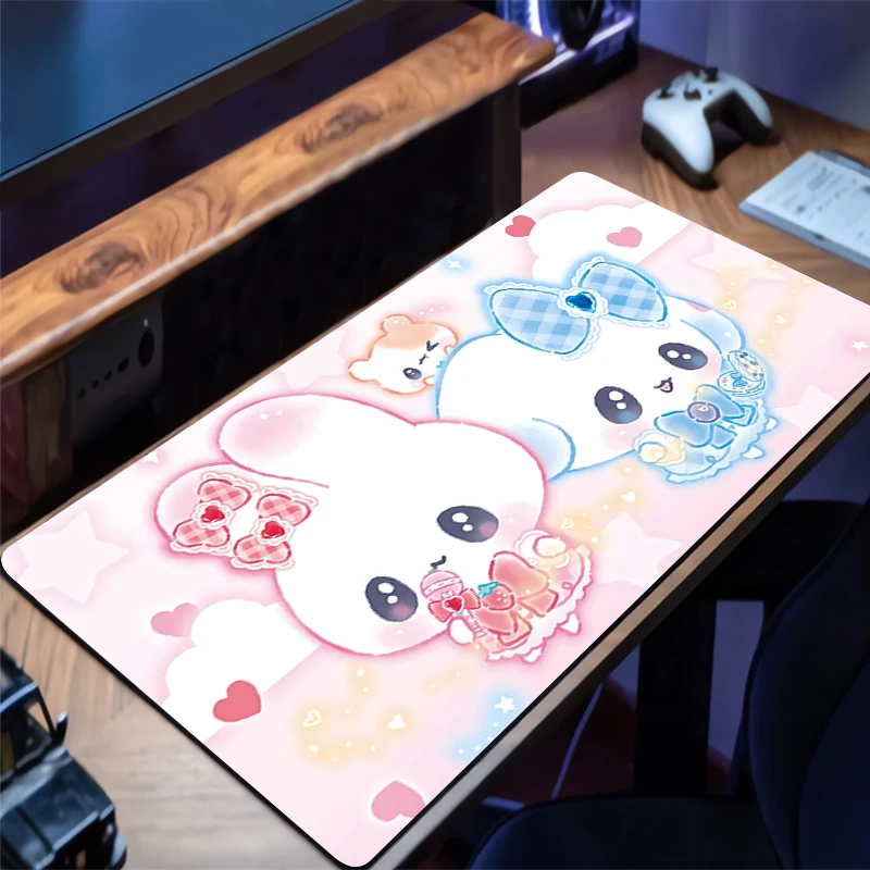 

Mouse Pad Gaming Mousepad Rubber Desk Mat Non-slip Strawberry Blueberry Rabbit PC Laptop Gamer Accessories Keyboard Pad Carpet
