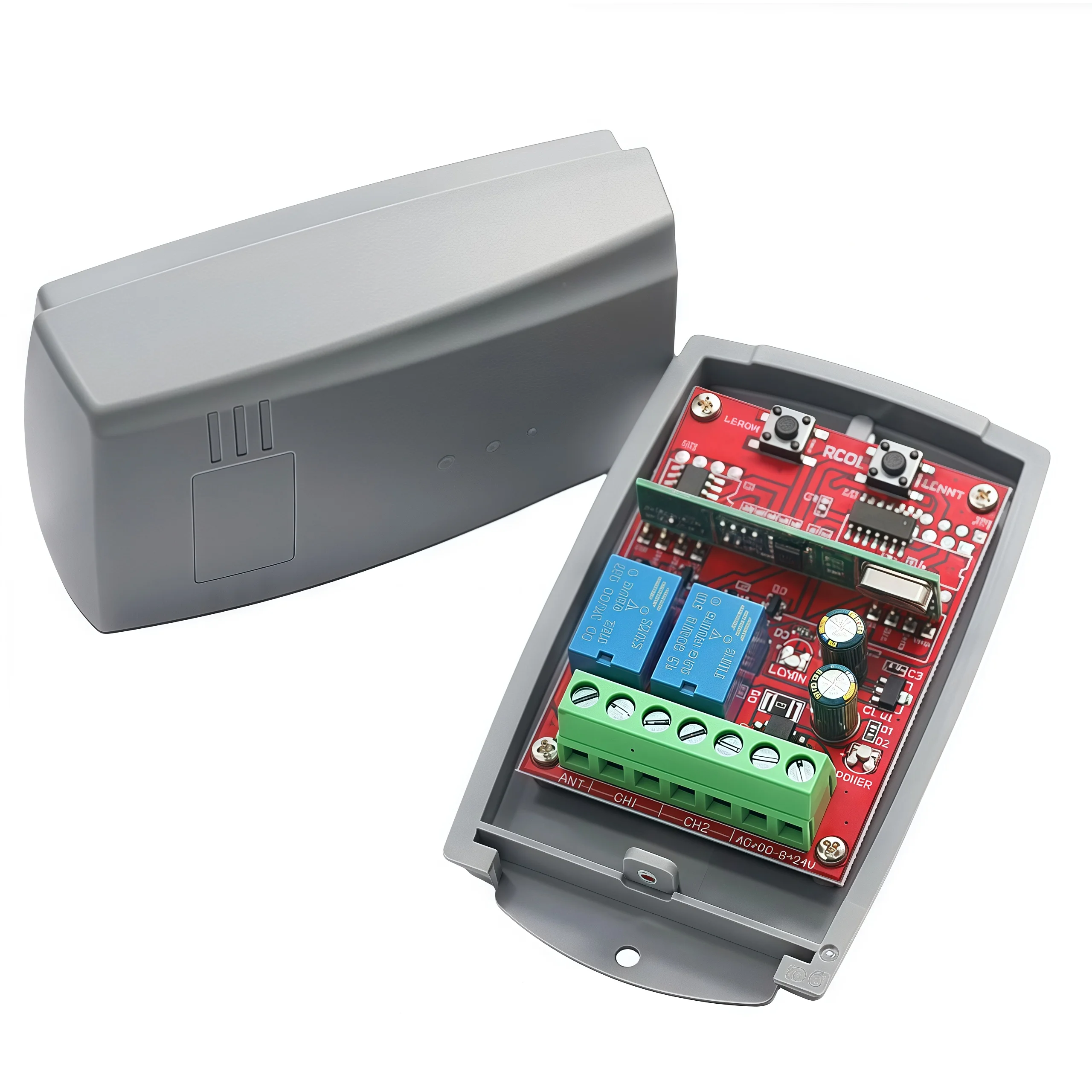 2 channel 433.92mhz fixed code rolling code 12V-24V ON/OFF remote controller dc motor remote controller