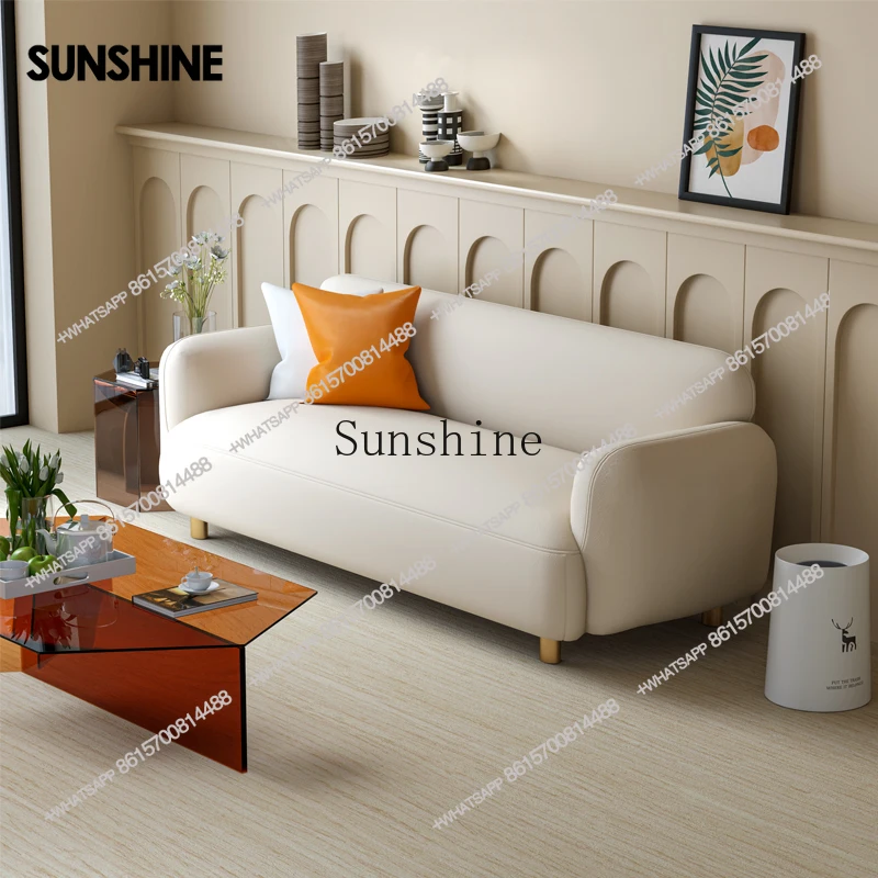Leisure small sofa small apartment lounge area Nordic simple cream styleX