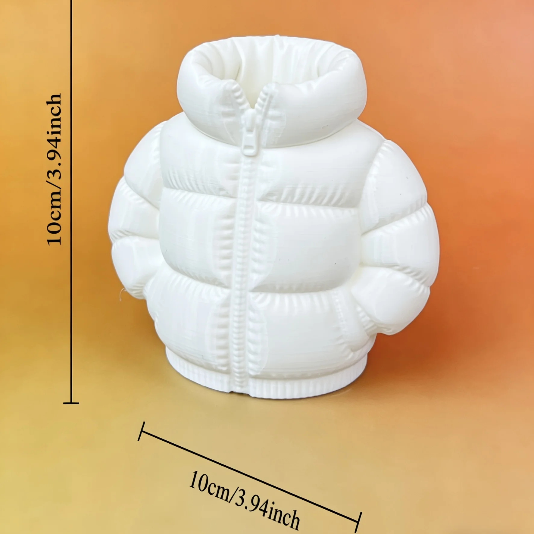 1pc Cute Down Jacket-Shaped Pen Holder, 3 Color Options, Creative 3D Printed For Classroom Students, Desktop Stationery