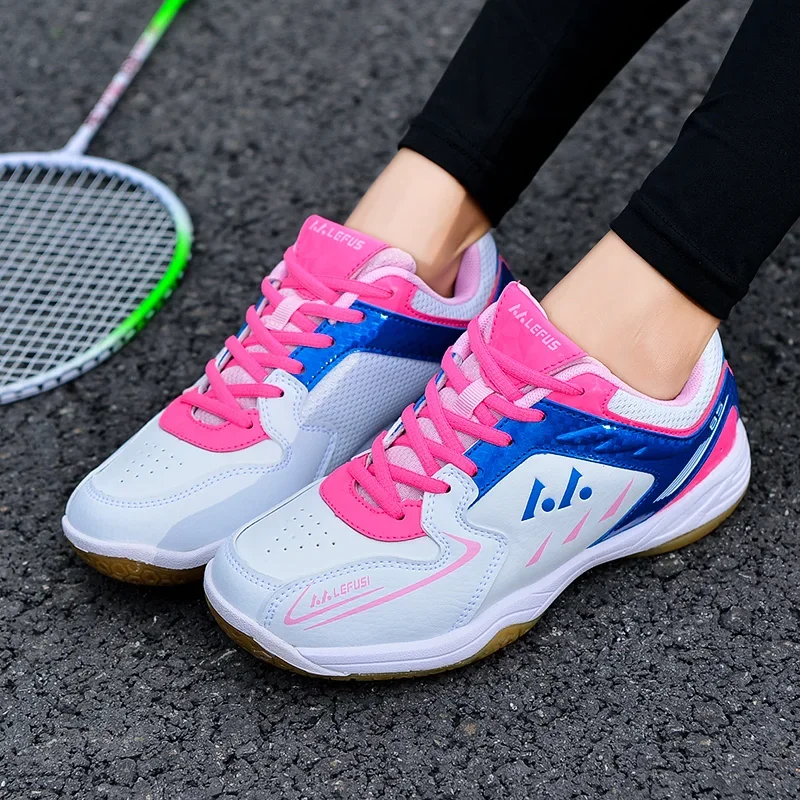 2026 New Sports Badminton Shoes Professional Training Competition Anti Slip And Breathable Youth Tennis Table Tennis Shoes Badmi