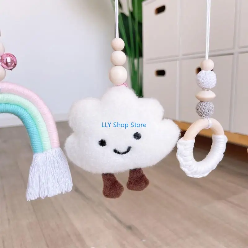 

T8UD Baby Hanging Rattle Toy Baby Teether Toy Gym Game Pendants Sensory