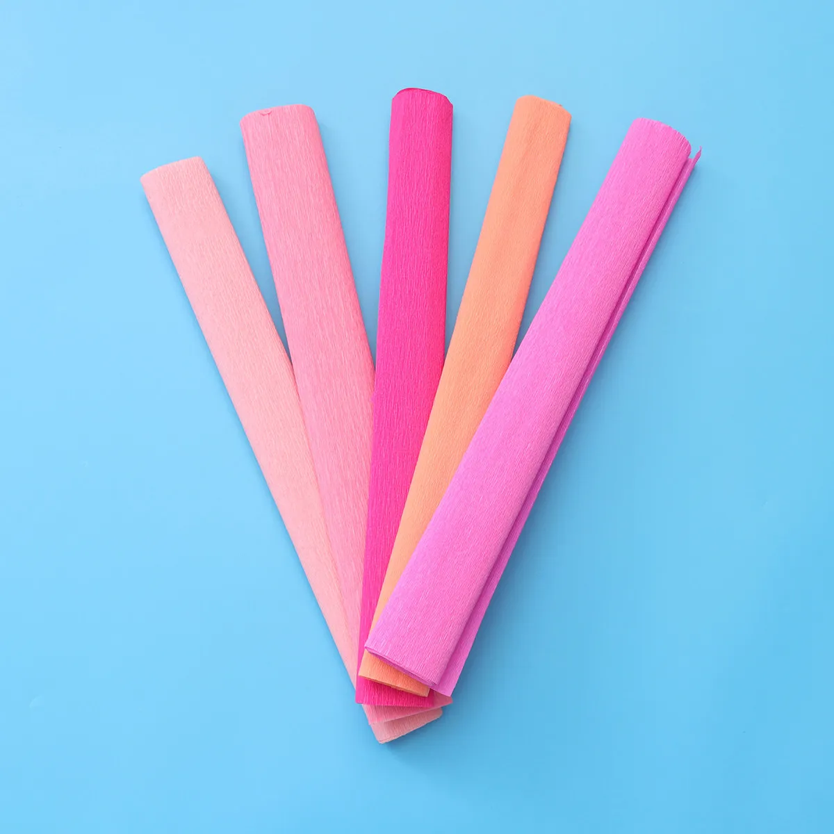 

5 рулонов цветной креповой бумаги для поделок своими руками, творческих занятий детей, гофрированная бумага для изготовления роз и помпонов