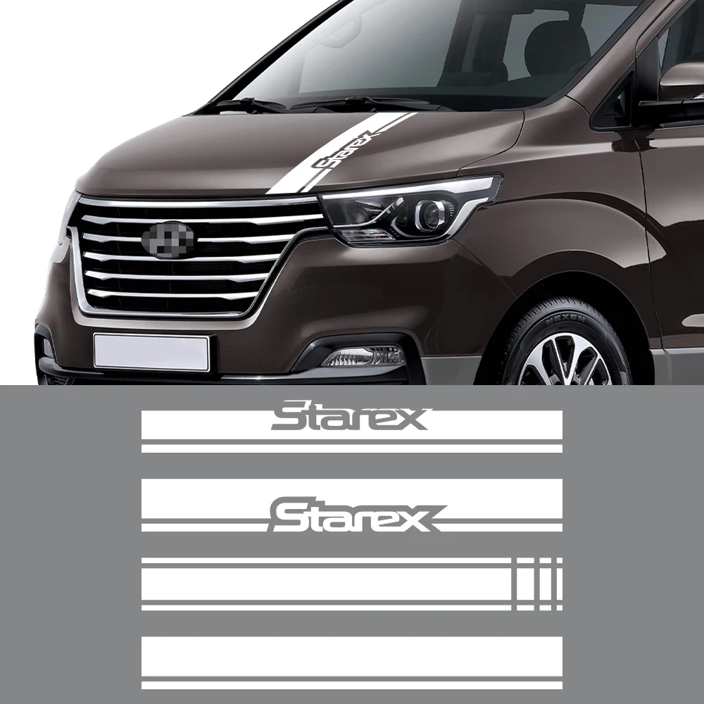 Van Hood Stickers For Hyundai Grand Starex H1 Royale H200 H300 A1 Satellite Camper Car Vinyl Style Decor Decals Auto Accessories