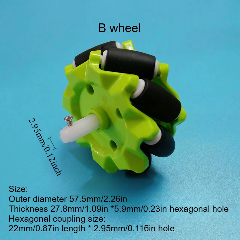 Science and Education Intelligent Car Kit with 58mm Mecanum Omni Wheels and High-Torque N20 Reduction Motors