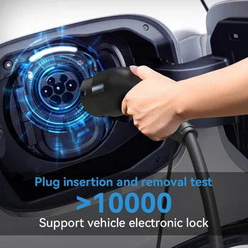 khons EV 充電器 Type2 母頭車載側 5米電纜 32A 22KW 汽車充電站 3相 11KW 22KW IEC62196-2 適用於電動車 10 最佳銷售 22千瓦壁掛式電源 - №2