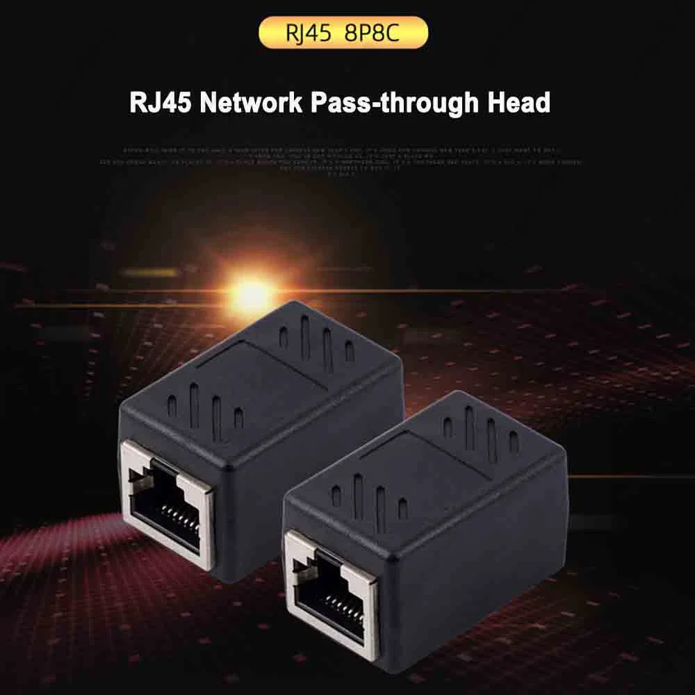 RJ45 Connector เครือข่าย Ethernet Extender สําหรับ Cat7 Cat6 Cat5e Ethernet Cable Adapter หญิงหญิง