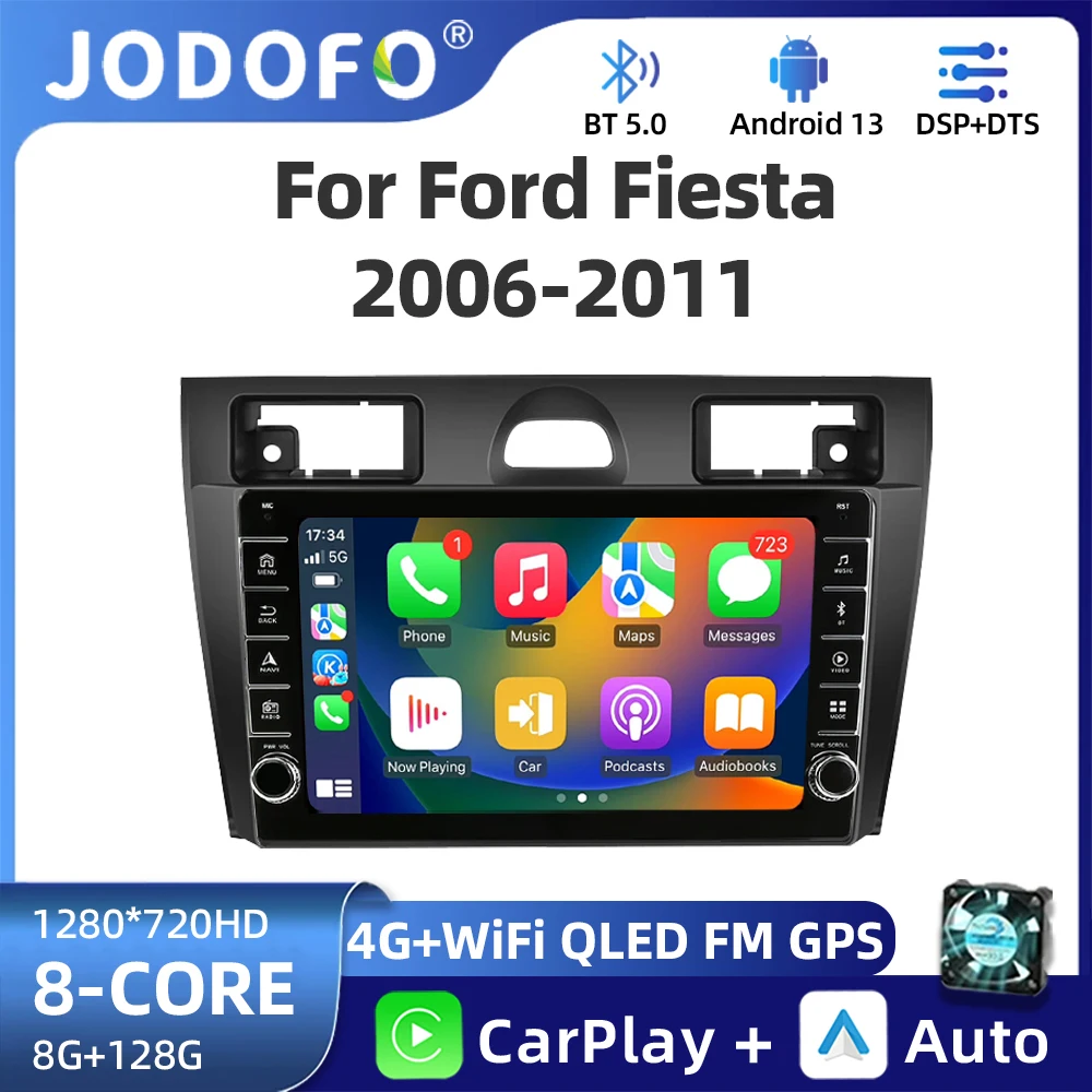 

For Ford Fiesta Mk VI 5 Mk5 2002 - 2008 Android 13.0 Car Radio Multimedia GPS Navigation Player Stereo Carplay 2 Din DVD Carplay