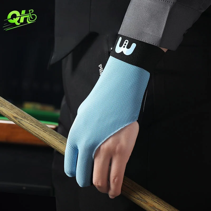 

1PC Left Hand Billiards Gloves 3 Open Finger Snooker Pool Lightweight Elastic Soft Breathable Amateur Training Guants Unisex