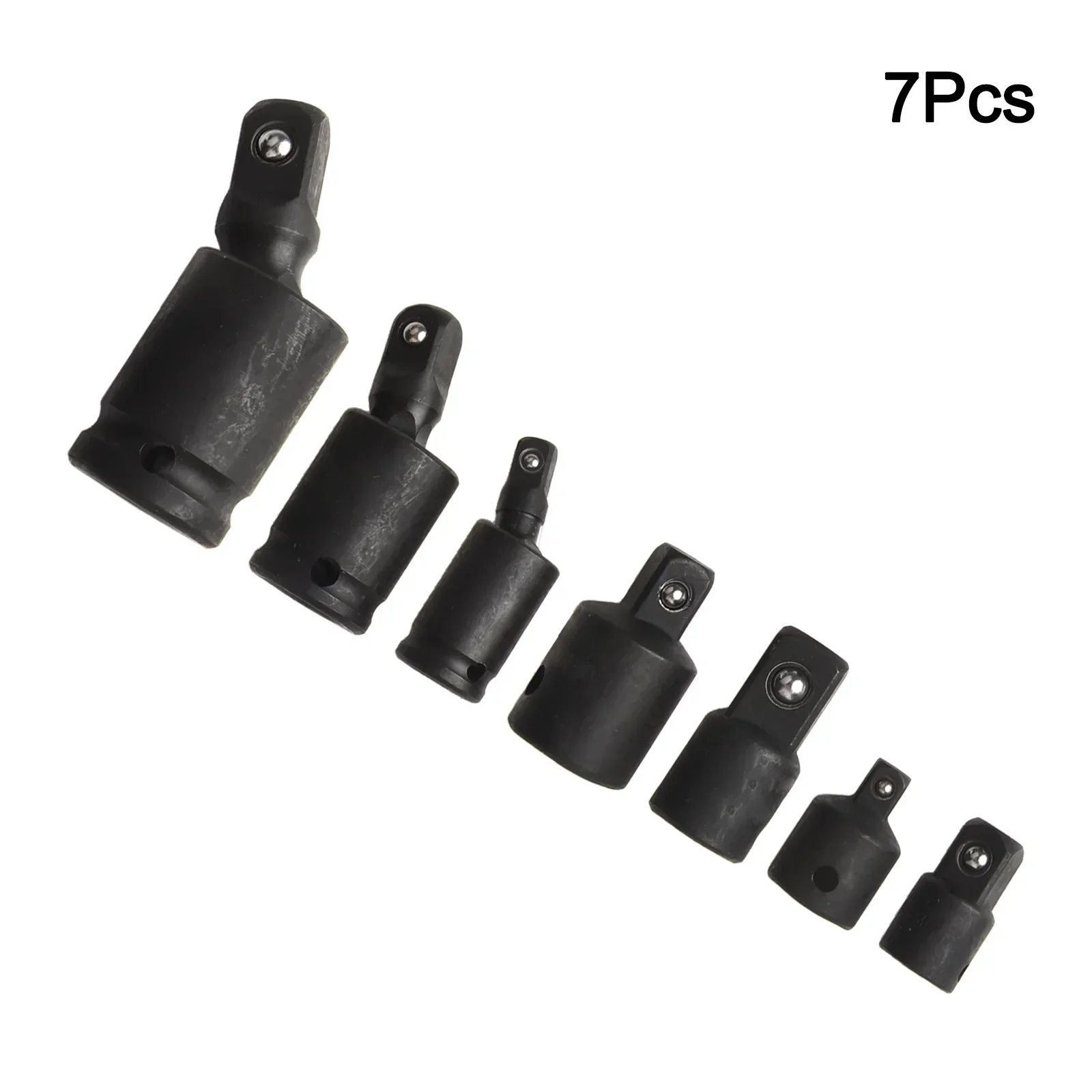 7pcs Swivel Knuckle Joint Air Im-pact Wobble Retractable Socket Adapter For Pneumatic Wrench Tool 1/2 3/8 1/4inch ﻿