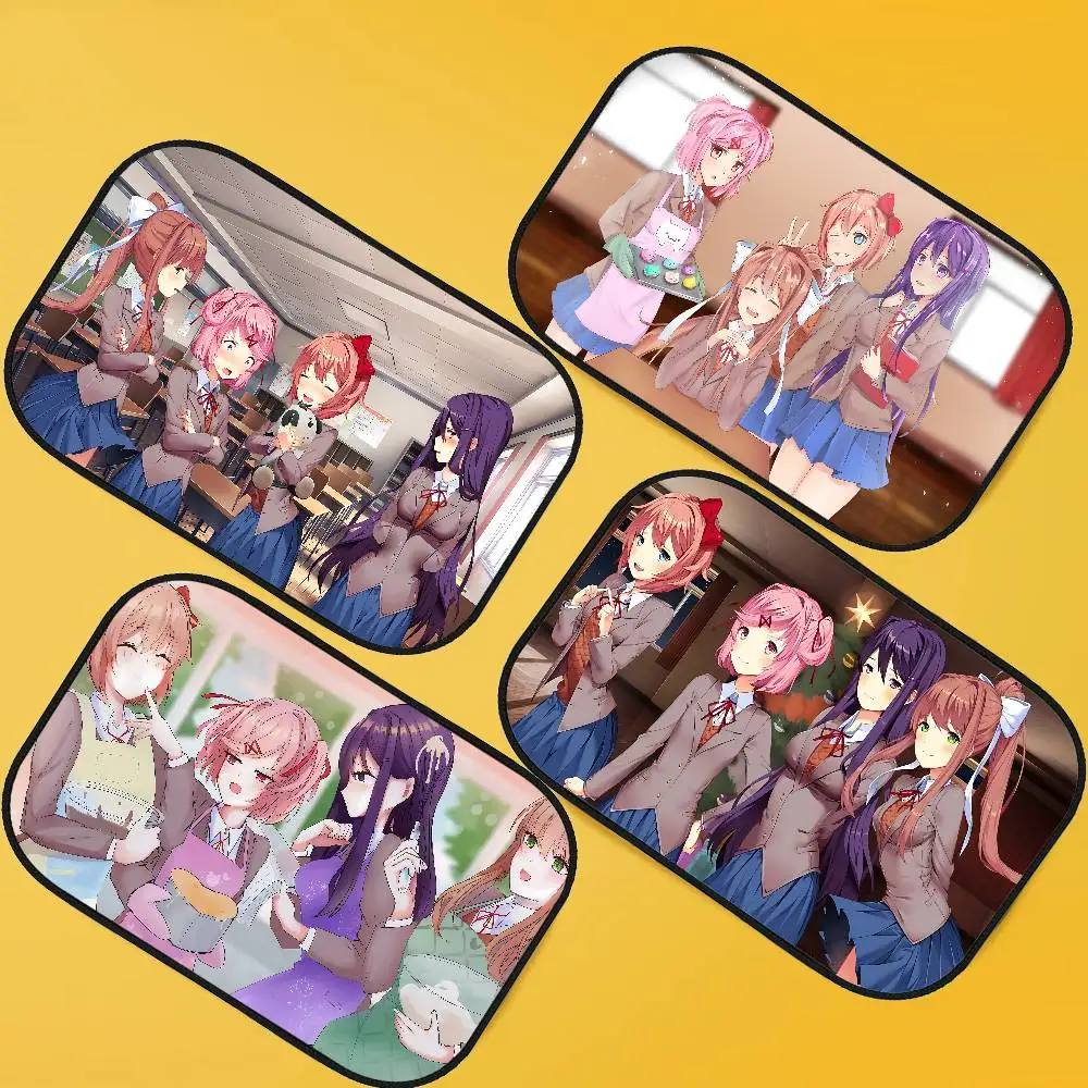 

D-Doki Anime L-Literature Car Side Window Sunshade Sun Block Film Cloth Sun Visor UV Protection Window Car Sun Shade Cover