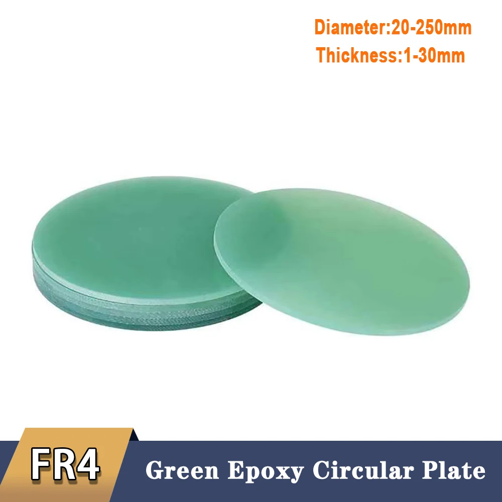 1-5P Thickness 1/2/3/4/5/6/8//10/12/15/20/25/30mm 3240 FR4 Fiberglass Sheet Water-green Epoxy Plate Circular Plate Round Washer