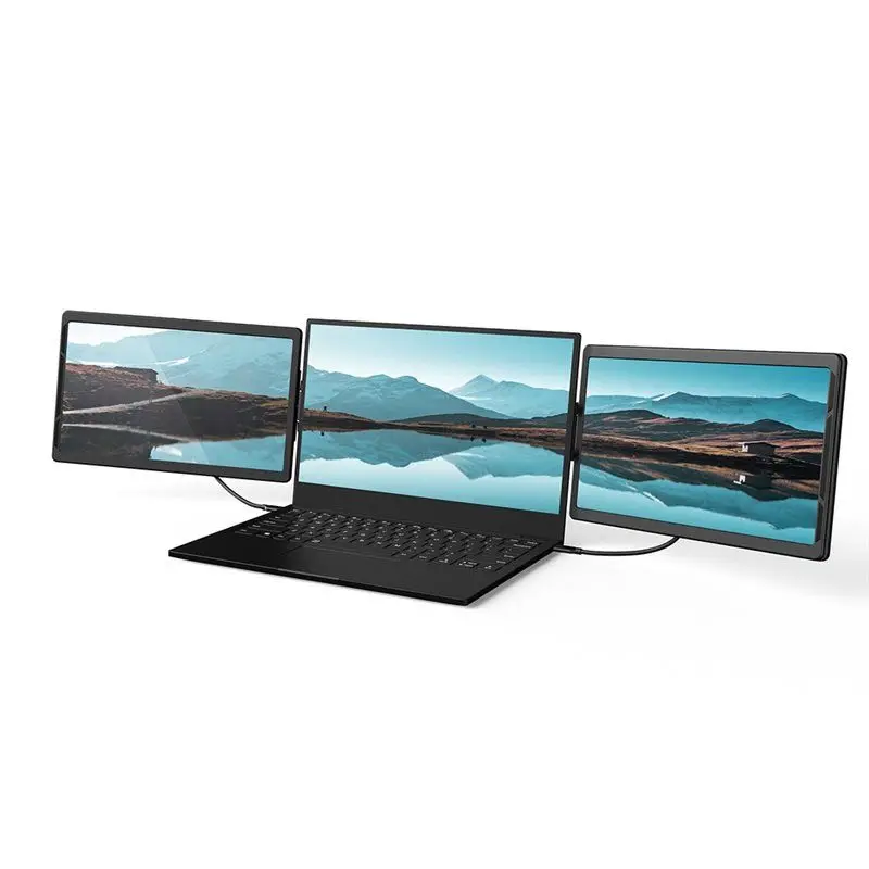 A41Z-Portable Monitor 13.3Inch Extender Dual Screen External Second Laptop Monitor Plug And Play For Laptop Notebook