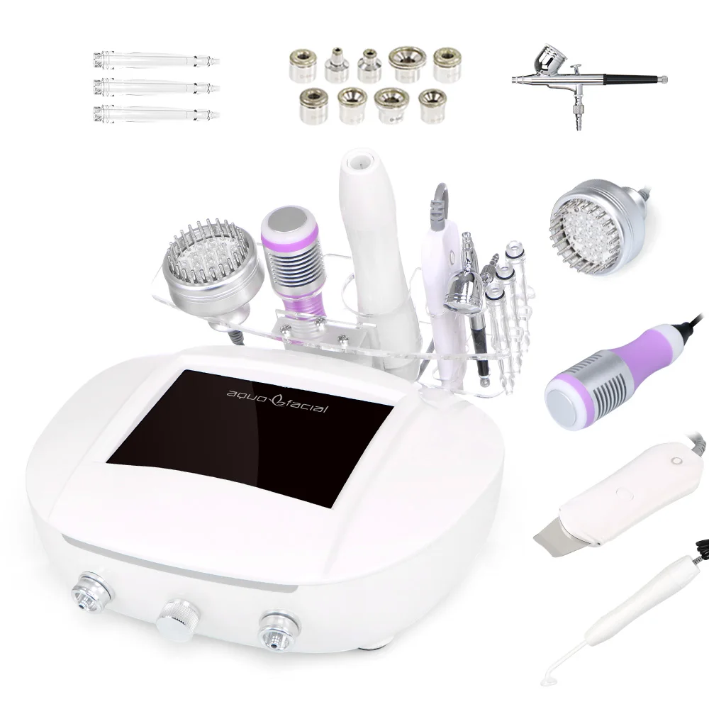 6-in-1 ultrasone huidscrubber Foton Microdermabrasie Sproeier Koelmachine