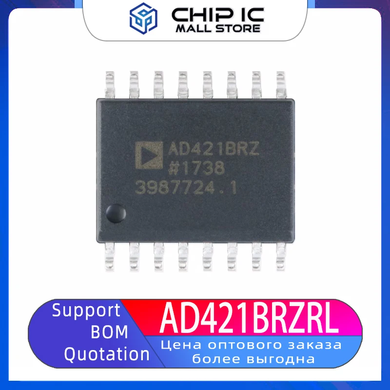 

The AD421BRZRL Package SOIC-16 Loop-powered Digital-to-analog Converter (DAC) Chip Is 100% New And Original In Stock