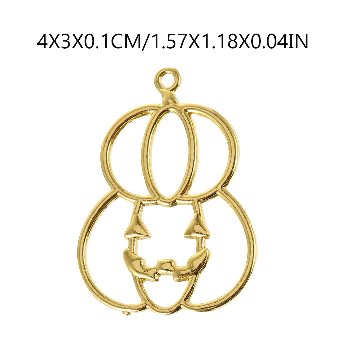 20Pcs Pumpkin Mold Resin Frame DIY Jewelry Craft Kit Pumpkin Pendant Decoration for Halloween Christmas Birthday