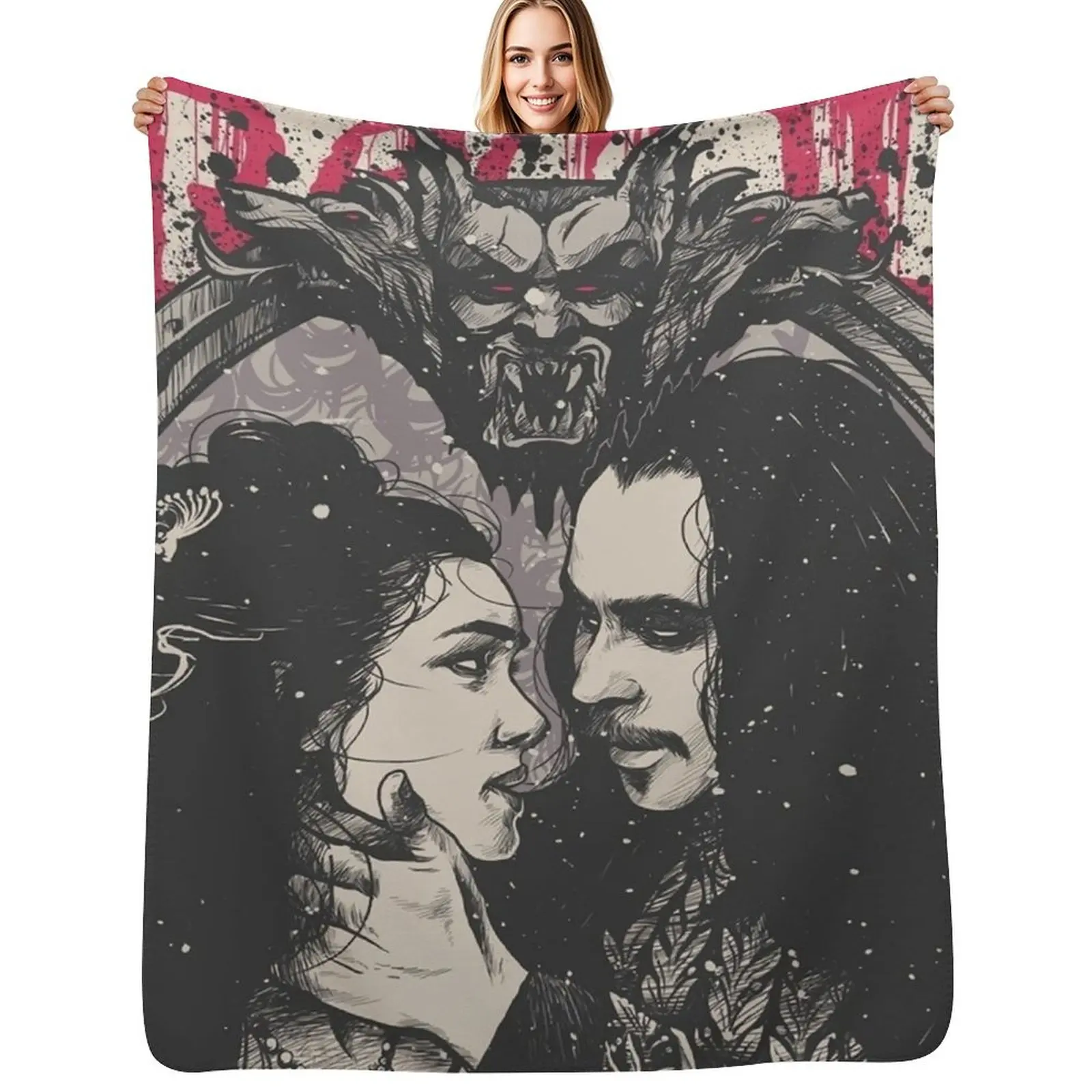 

Bram Stoker's Dracula Love Throw Blanket Luxury christmas decoration Luxury St halloween Blankets