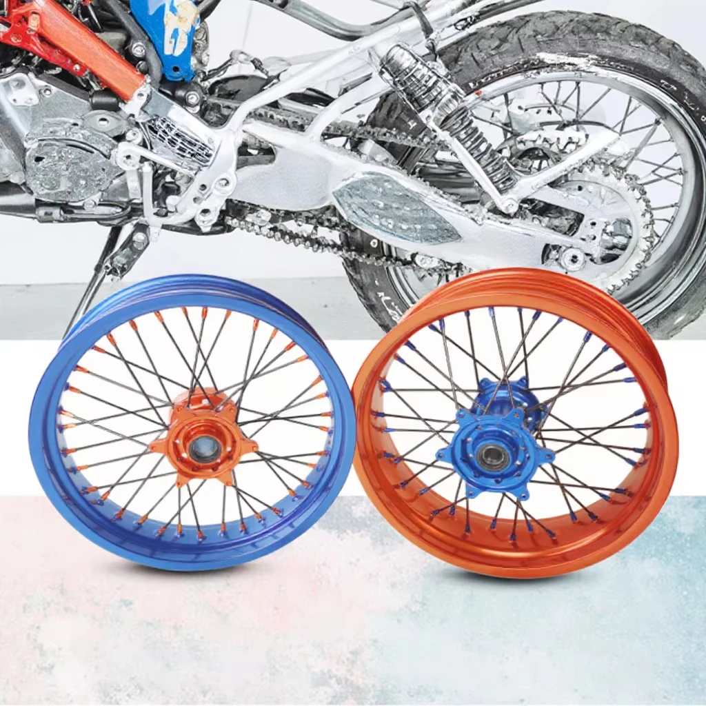 

Factory OEM High Quality Color Anodized Custom 16/17 Inch Motorcycle Wheel Hub Set Suitable for Superbikes