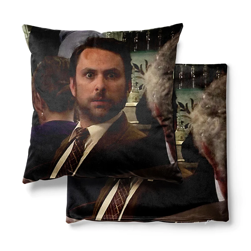 Gaslight Gatekeep Girlboss Mac and Charlie Stare at Each Throw Pillow Covers Cushion Cases Pillowcases for Sofa 45cm x 45cm