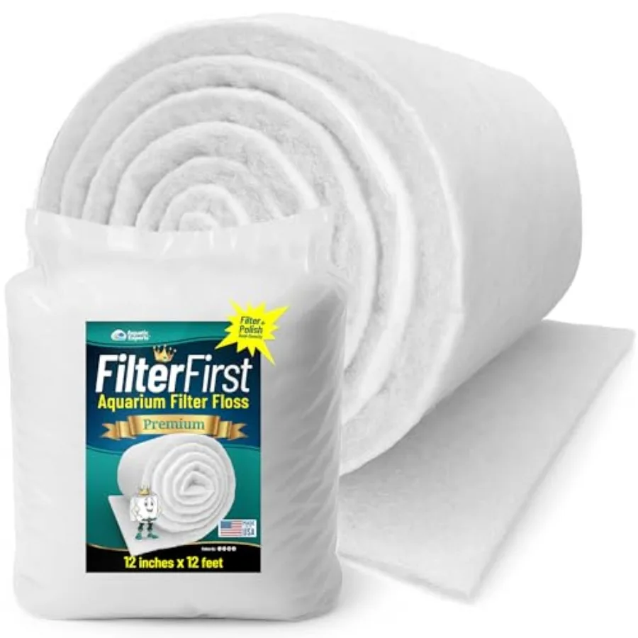 

Фильтрующий материал для аквариумных фильтров - FilterFirst Aquarium Filter Pad - Рулонный фильтрующий материал для кристально чистой воды 3/4" - 1" толщиной