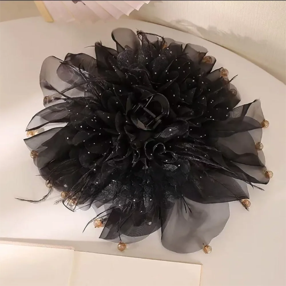 

Заколки для волос Цветочный дизайн Заколка для волос с кисточками Пластиковые жемчужные зажимы для волос Бусины Головные уборы Элегантный стиль