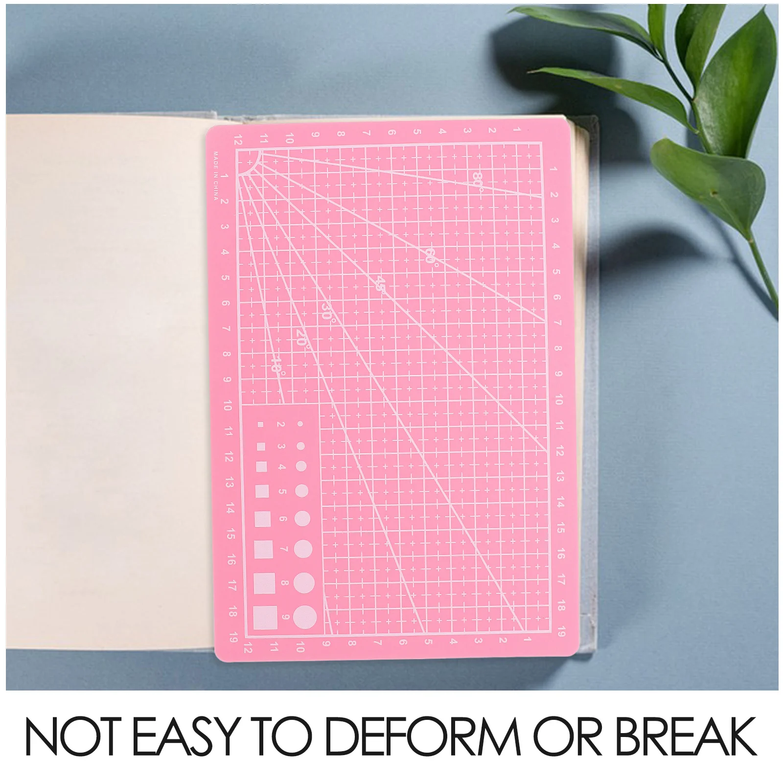 

2pcs Cutting Mat Dual Sided Self Healing for Crafts Sewing Metric Measurements Pink Large Cutting Board With Measurements ABS