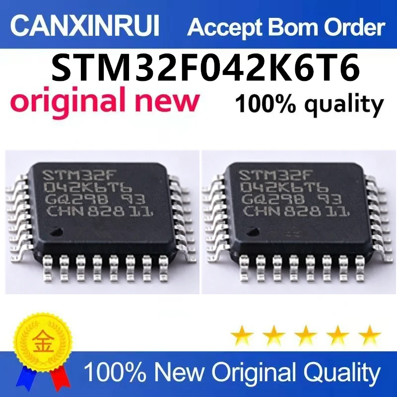 （5pcs-10pcs）Brand new original STM32F042K6T6 package LQFP-32 32-bit microcontroller MCU