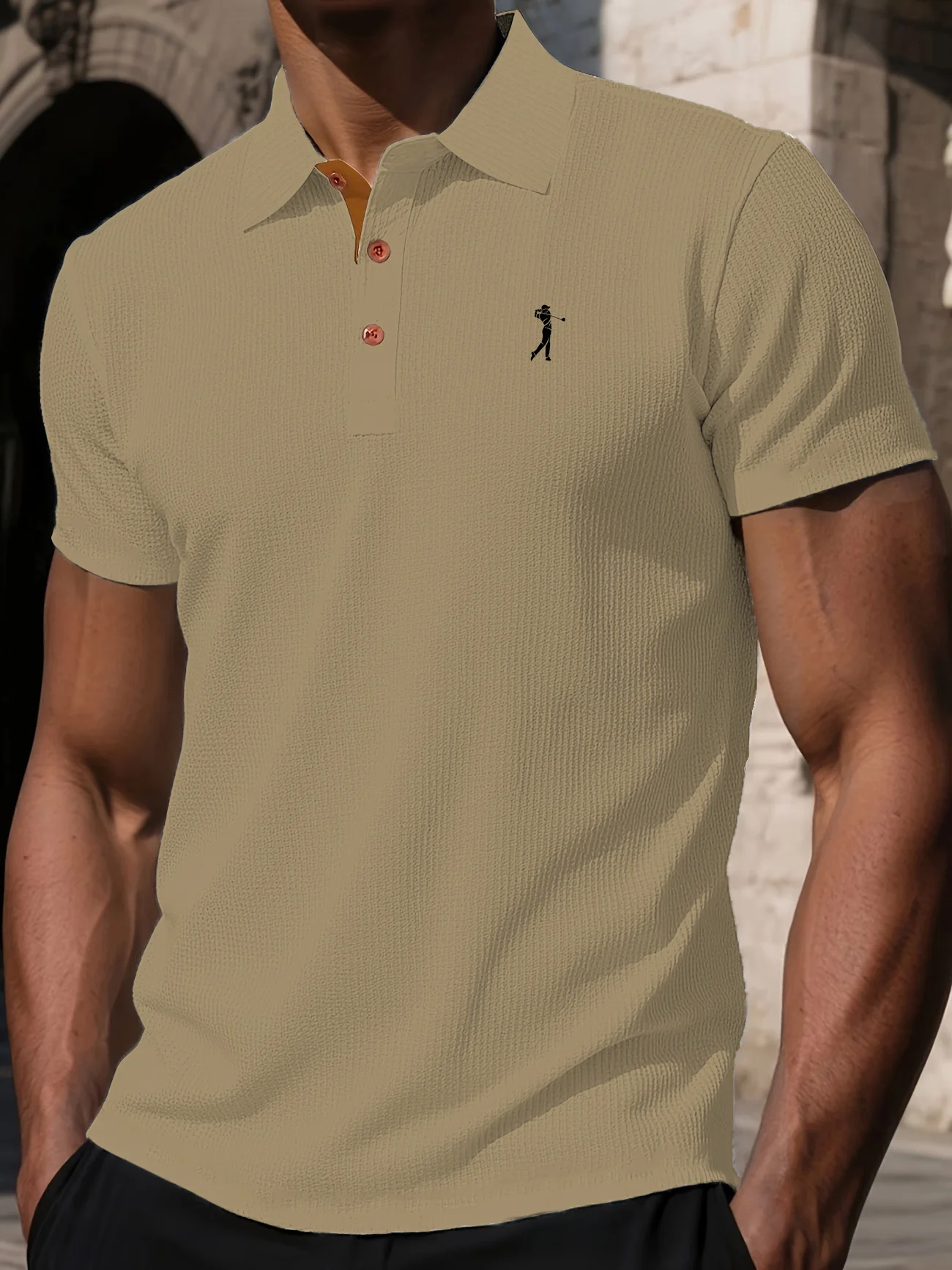 Herren Kurzarm-Poloshirt – Detail 6