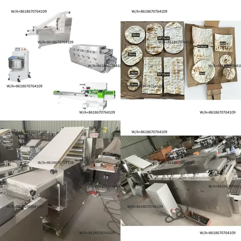 Fully Automatic High-Accuracy Motor Lavash Roti Maker Pita Bread Machine Arabic Bread Production Line