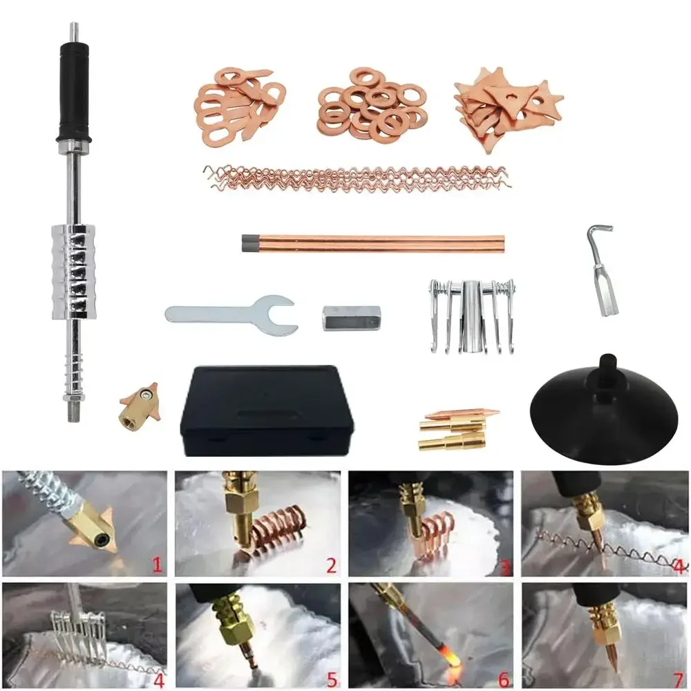 Dent Puller Welding Machine 110V Spot Welder Repair Tool Kit 5 Modes Multipurpose Uses