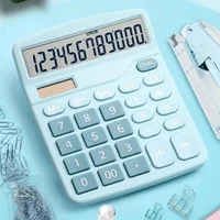 12 Digits Electronic Calculator Solar Calculator Dual Power Supply Calculator for Home Office School Financial Accounting Tools 3