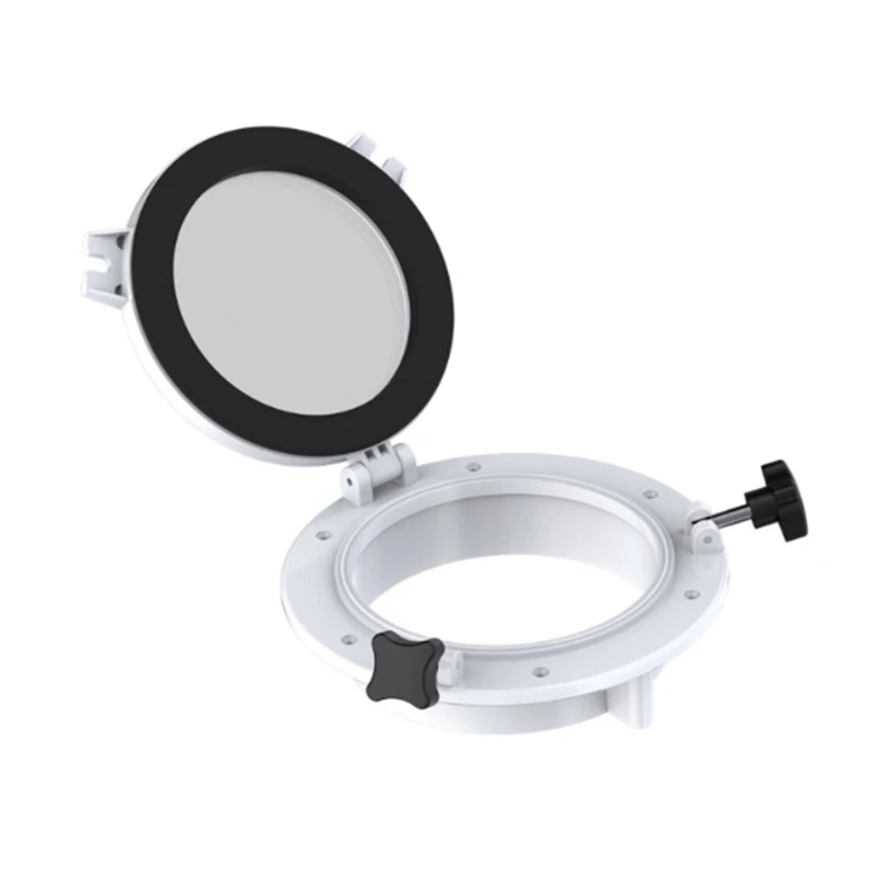 Marine Boat Yacht Porthole ABS Plastic Round Hatches Port Lights Replacement Windows Port Portlight