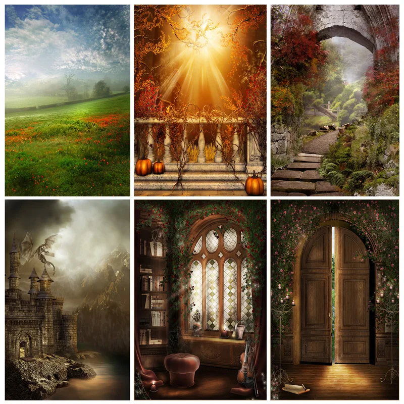 

Fairy Tale Wonderland Forest Jungle Fairy Dreamy Photo Backdrops Children Photography Backgrounds For Photo Studio 210403MST-03