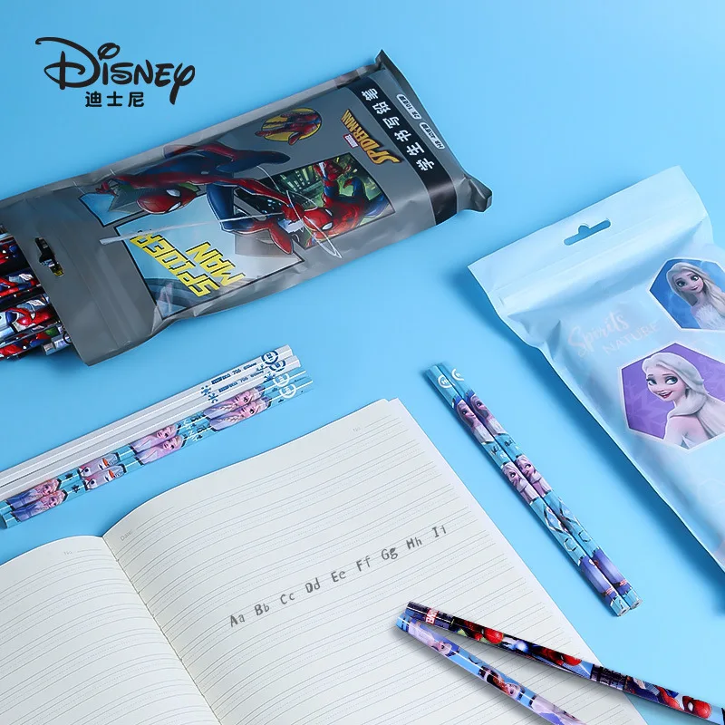 

Карандаш для начальной школы Disney, шестигранный стержень Hb, Детская тренировка для письма, экзамен 2b, упаковка из 50 шт.