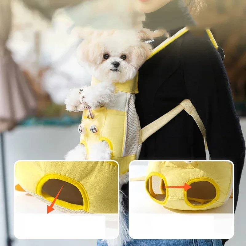 Pet Chest Bag 1PC Cat Dog Breathable Folding Portable Single Shoulder Double Shoulder Handheld Crossbody Dog Outdoor Bag