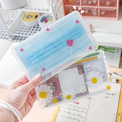 New Transparent Mask Storage Box Disposable Mask Case Mask Storage Case Storage Box Organizer Container Surgical Face Mask Case