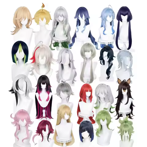 Genshin Impact Cosplay Wig Mika Rukkhadevata Layla Ganyu Candace Tighnari Kaedehara Kazuha Hydro Yaksha Cyno Sandrone Dori Wigs