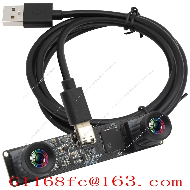800P Monochrome 210fps Global Shutter USB Camera Module Dual Lens