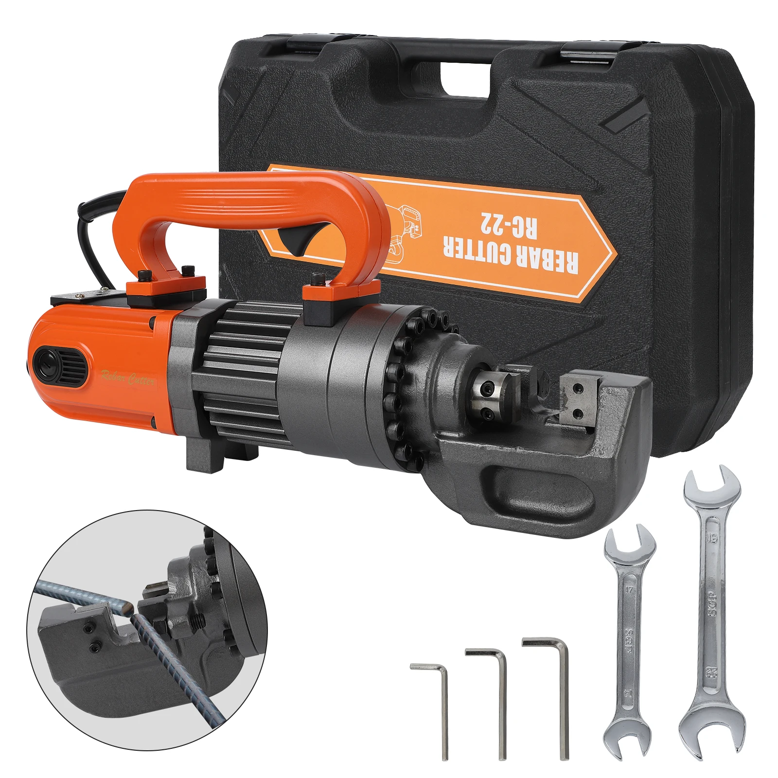 

Электрический гидравлический резак для арматуры, 900 Вт, 110 В, режет до 5/8 дюйма # Арматура стальная 5-16 мм, скорость резки 3 секунды, для бетонных конструкций