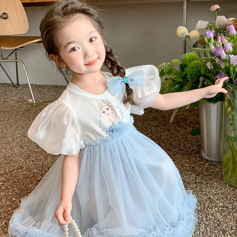 

Girls' Dress2024New Summer Fashionable Skirt Girl Summer Dress Children Princess Dress6Y113