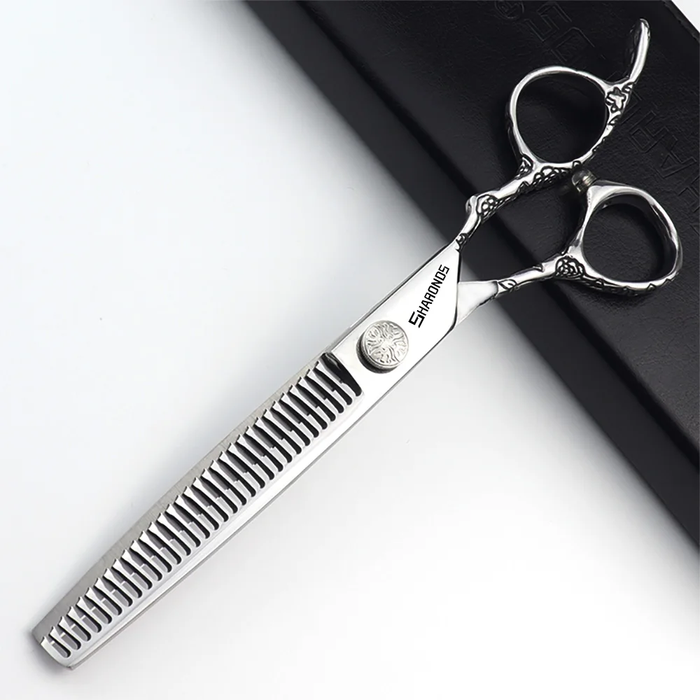 Professional 7-inch hair salon, professional scissors, hairdresser, professional flat tooth clipper set, sparse hair clipper