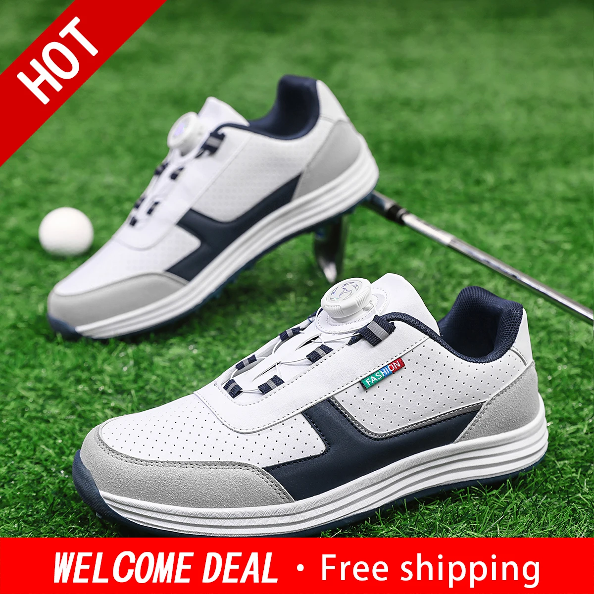 Unisex Fashion Golf Shoes, Anti‑Slip Outdoor Sneakers For Men & Women, Suitable For Hiking & Mountain Climbing