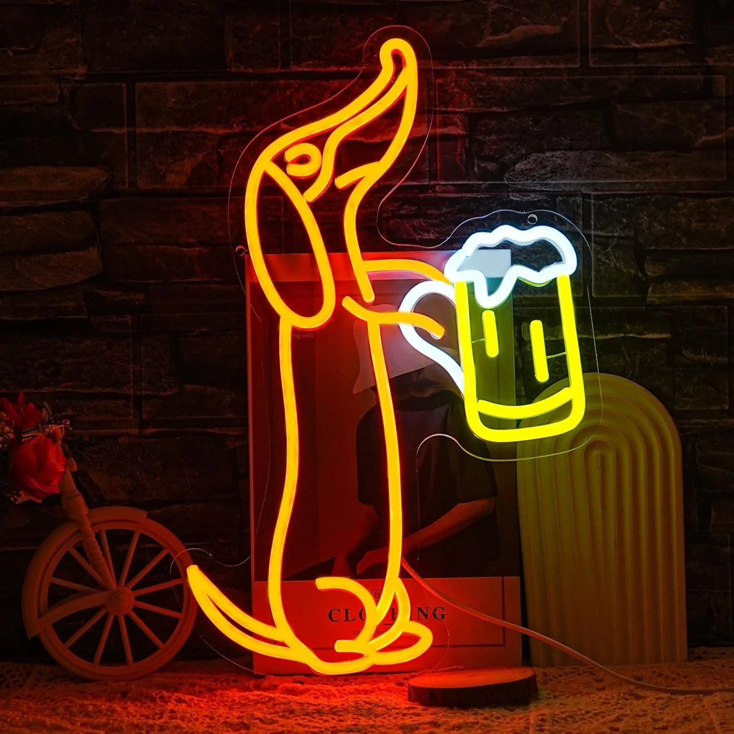 

Dachshund LED Neon Sign, Wall Light for Bar Pet Shop Party Decoration