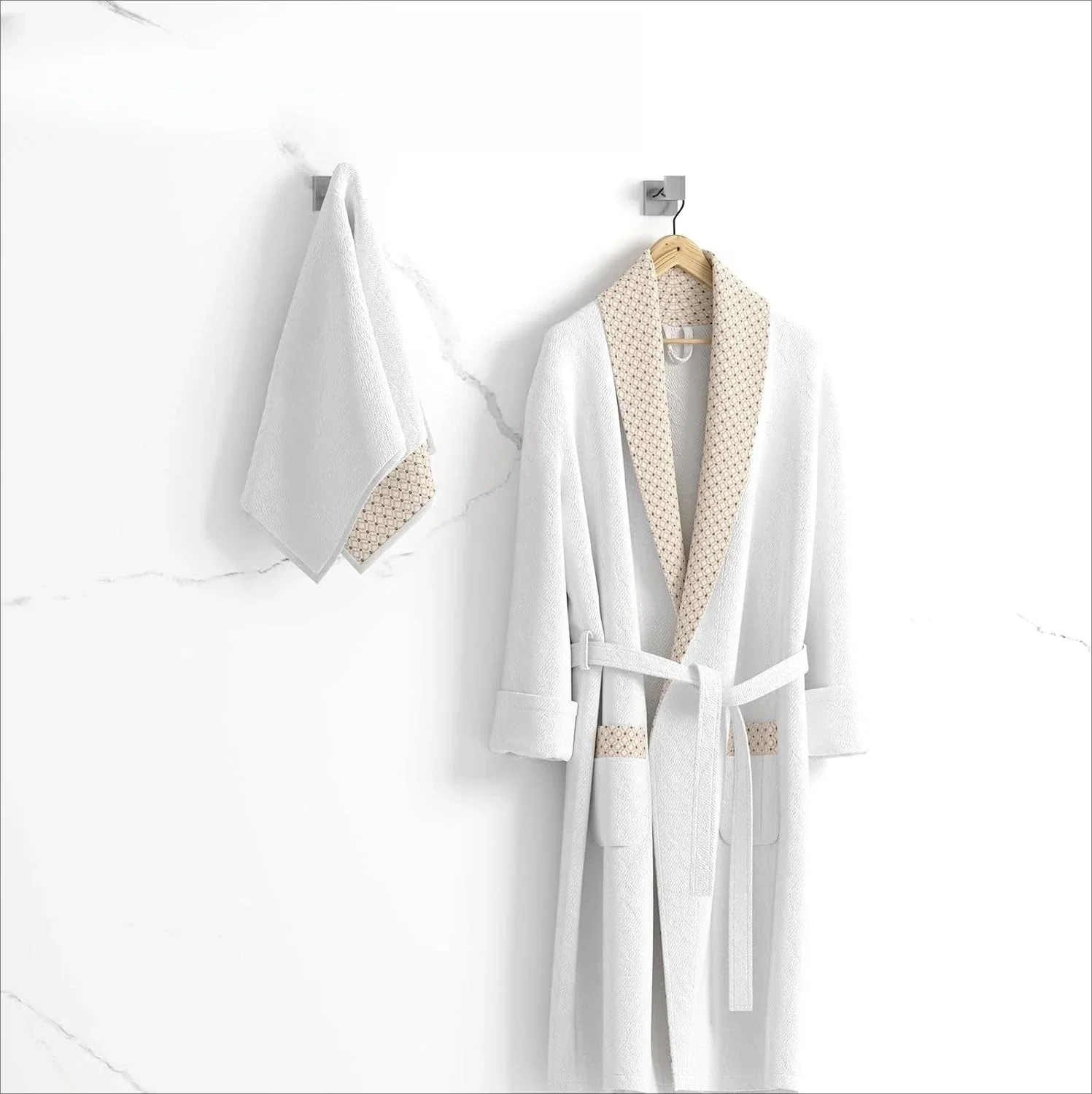 

[XMSJ] Набор аксессуаров для ванной комнаты из матового никеля, 20 предметов, набор вешалок для банных полотенец 23,6 дюйма, набор фурнитуры для ванной комнаты из нержавеющей стали