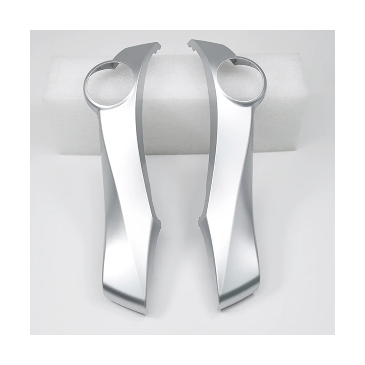 Car Steering Wheel Audio Control Switch Frame Trim for Toyota Prius 2011-2015 Control Buttons Frame Silver image 5